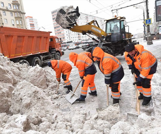 Уборка снега в Вельске и  Архангельской области